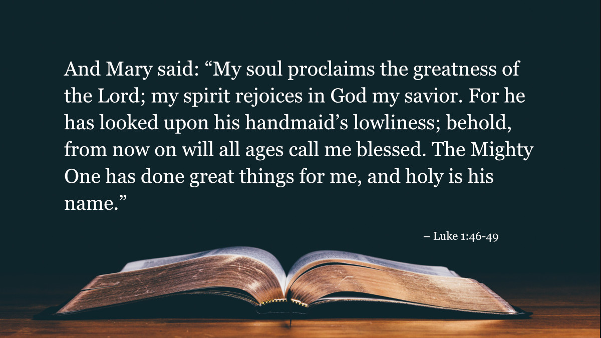 Your Daily Bible Verses — Luke 1:46-49 — Integrated Catholic Life™